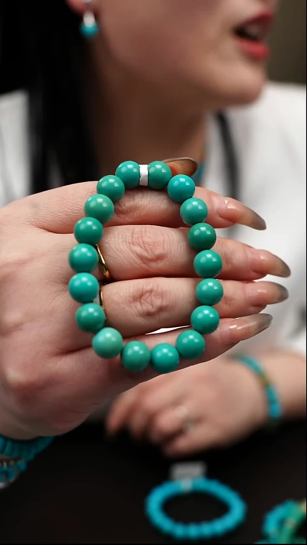 未镶嵌绿松石手串B0053