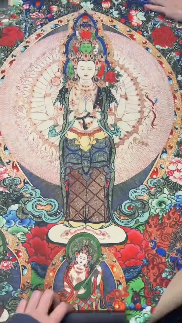 装裱画唐卡藏艺阁高端绘画作品TK16021