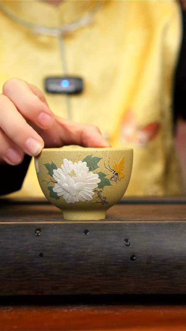 【闪购商品】紫砂茶壶本段泥牡丹杯