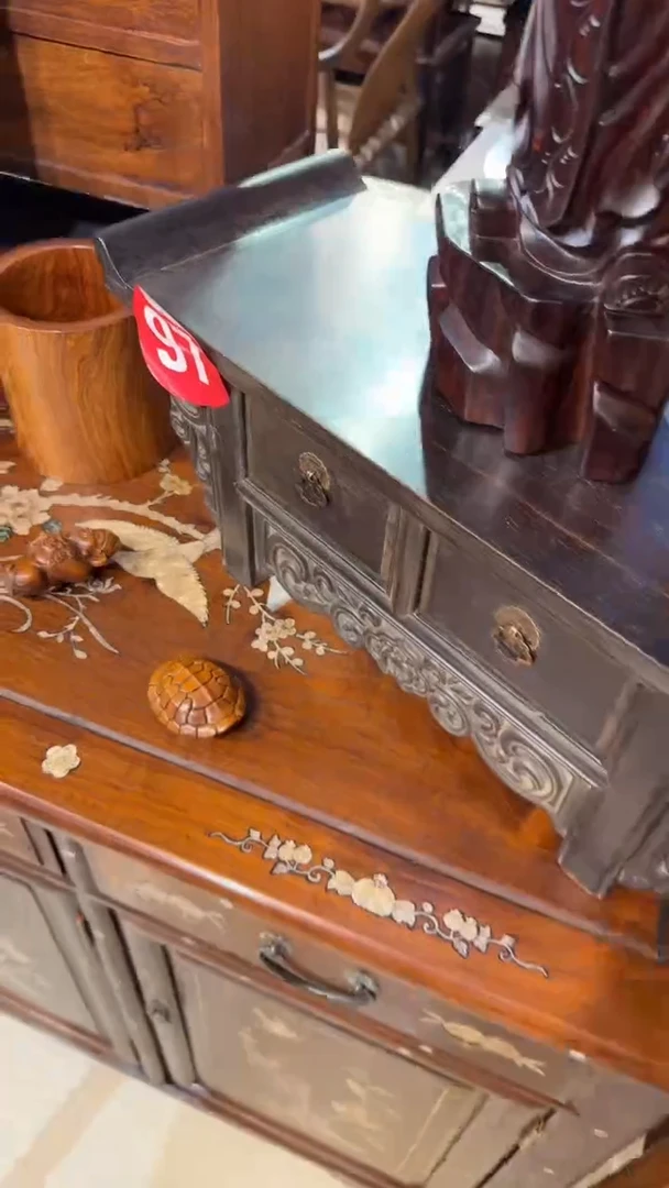 木木头款小叶紫檀翘头小二联698