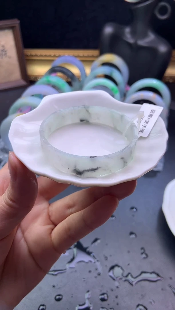 未镶嵌手镯定制翡翠53-54「定制不退不换」