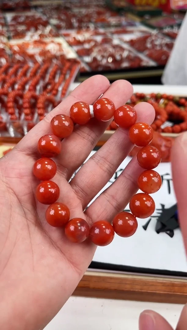 【闪购商品】南红玛瑙瓦西手串14+未镶嵌一个/条