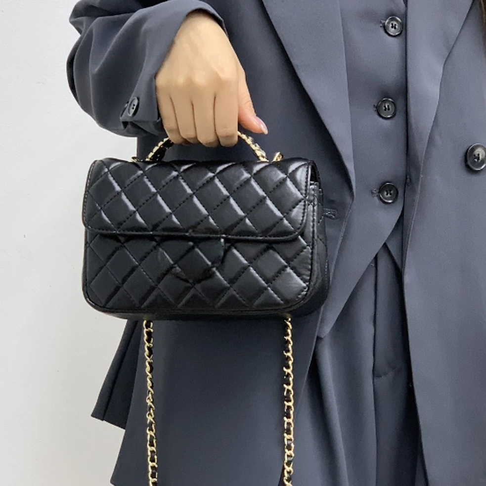 【A19】镶钻手柄包 广版高定轻奢女包