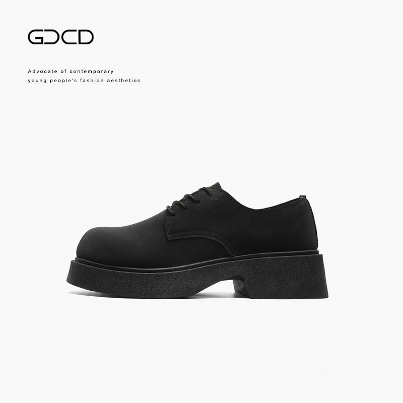 GCCD Go'ALL四季品牌爆款德比鞋情侣款大头休闲皮鞋男士男女同款