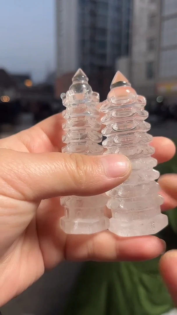 【闪购商品】水晶把玩未镶嵌天然九层文昌塔多样性发一