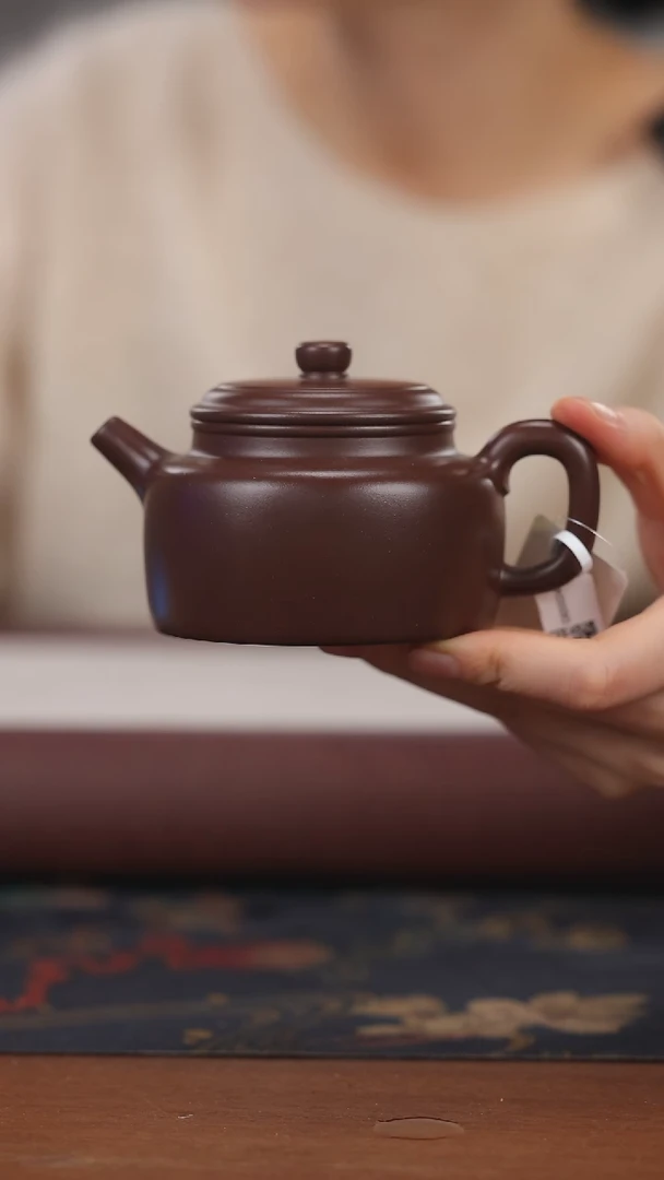 【闪购商品】紫砂茶壶紫脂泥 德钟 200cc