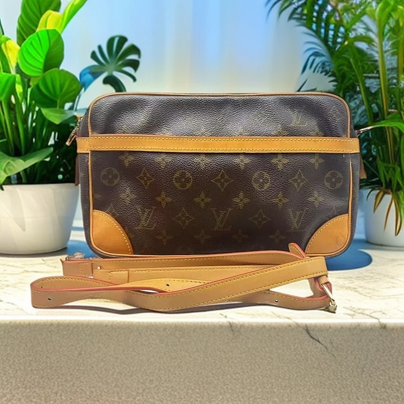 95新 LouisVuitton/路易威登 老花相机包1219 3589