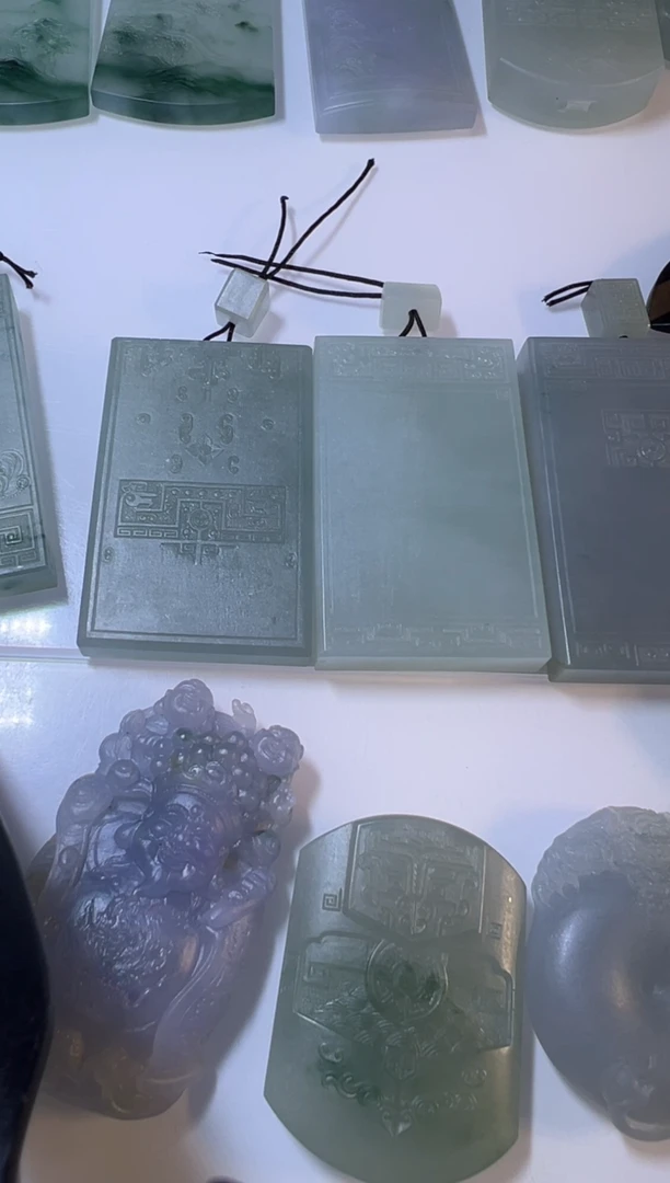 未镶嵌定制翡翠无事牌
