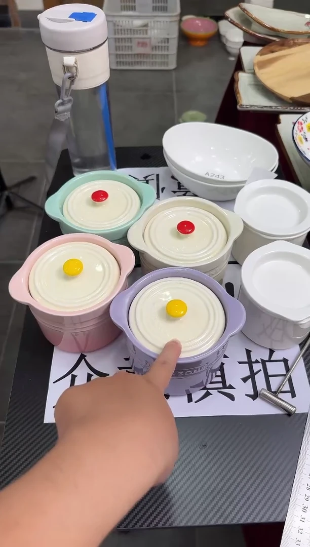 摆件陶微瑕  500ml隔水炖盅（颜色随机）