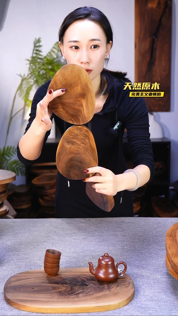 木北美黑胡桃原木.干裂疤结不属于商品质量问题完美主义者慎拍