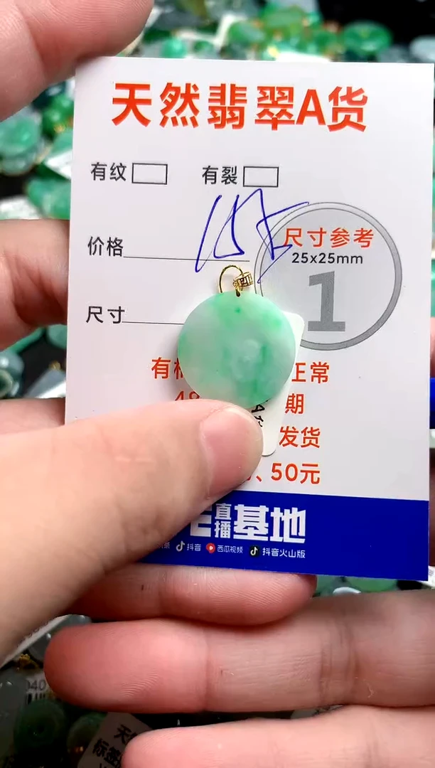 翡翠18K金镶嵌颈饰0968737308