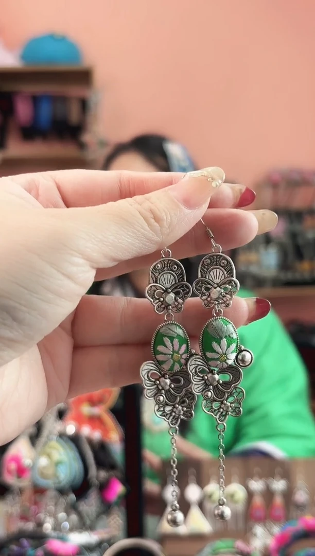 织绣艺枝独绣手工饰品47***