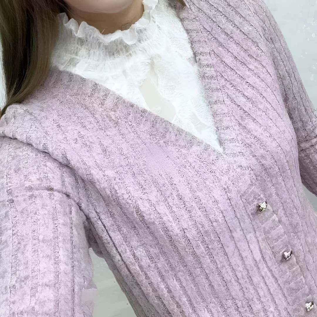 春秋薄款蕾丝半高领假两件弹力时尚休闲气质百搭上衣25