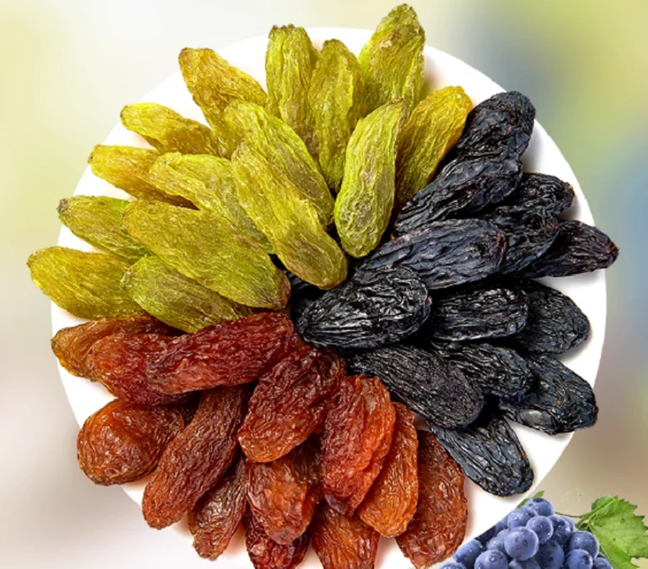 新疆吐鲁番三种精选葡萄干混合高颜值彩色葡萄干自然晒干香甜美味