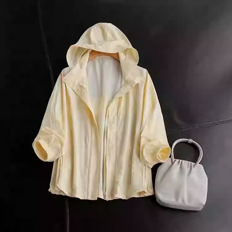 出游B备！轻盈透气不闷热~网眼连帽拉链防晒服外套女春新款