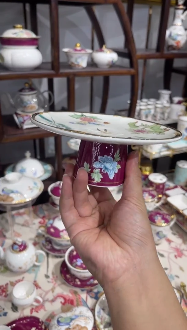 45%以上骨粉骨瓷6英寸高脚果盘