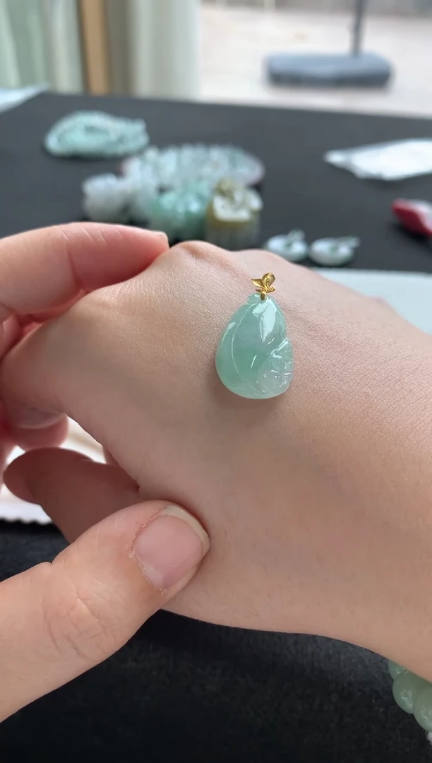 未镶嵌挂件翡翠翡翠挂件F1642-417