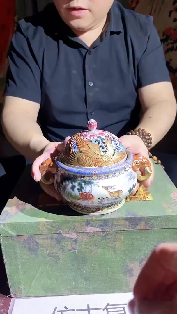 摆件景德镇陶瓷流水248