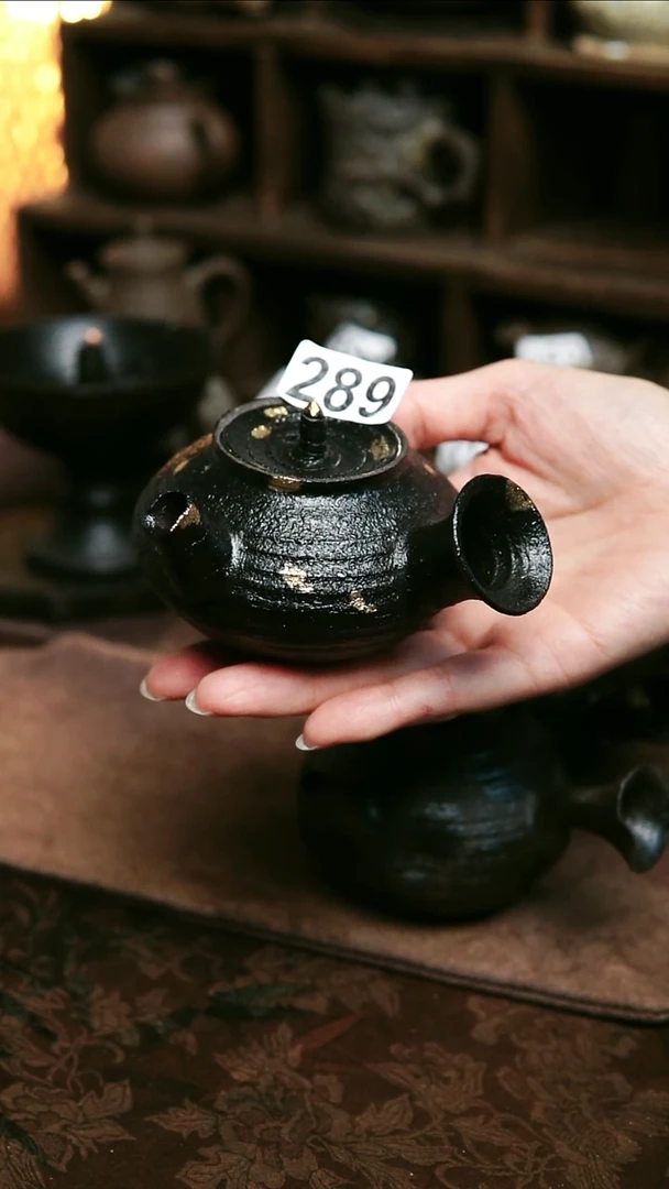 紫砂全手工侧把茶壶125毫升