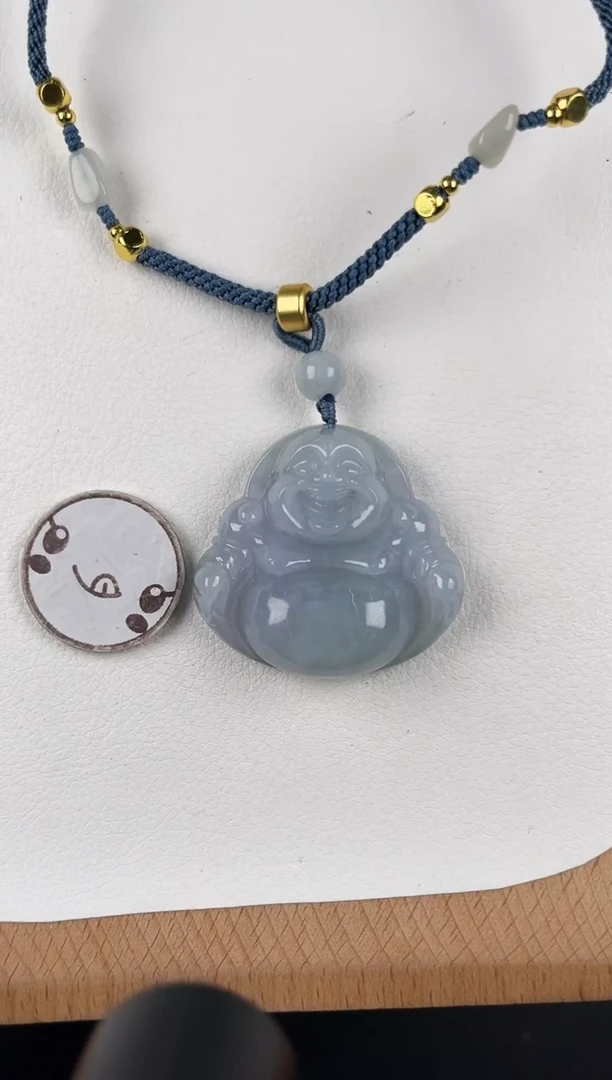 颈饰未镶嵌翡翠5CC051淡紫佛公