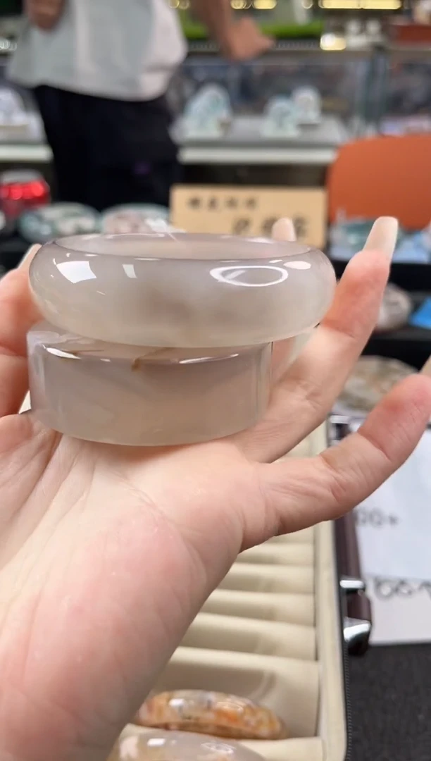 未镶嵌手镯石英质玉63圈口（赠品镯心）20