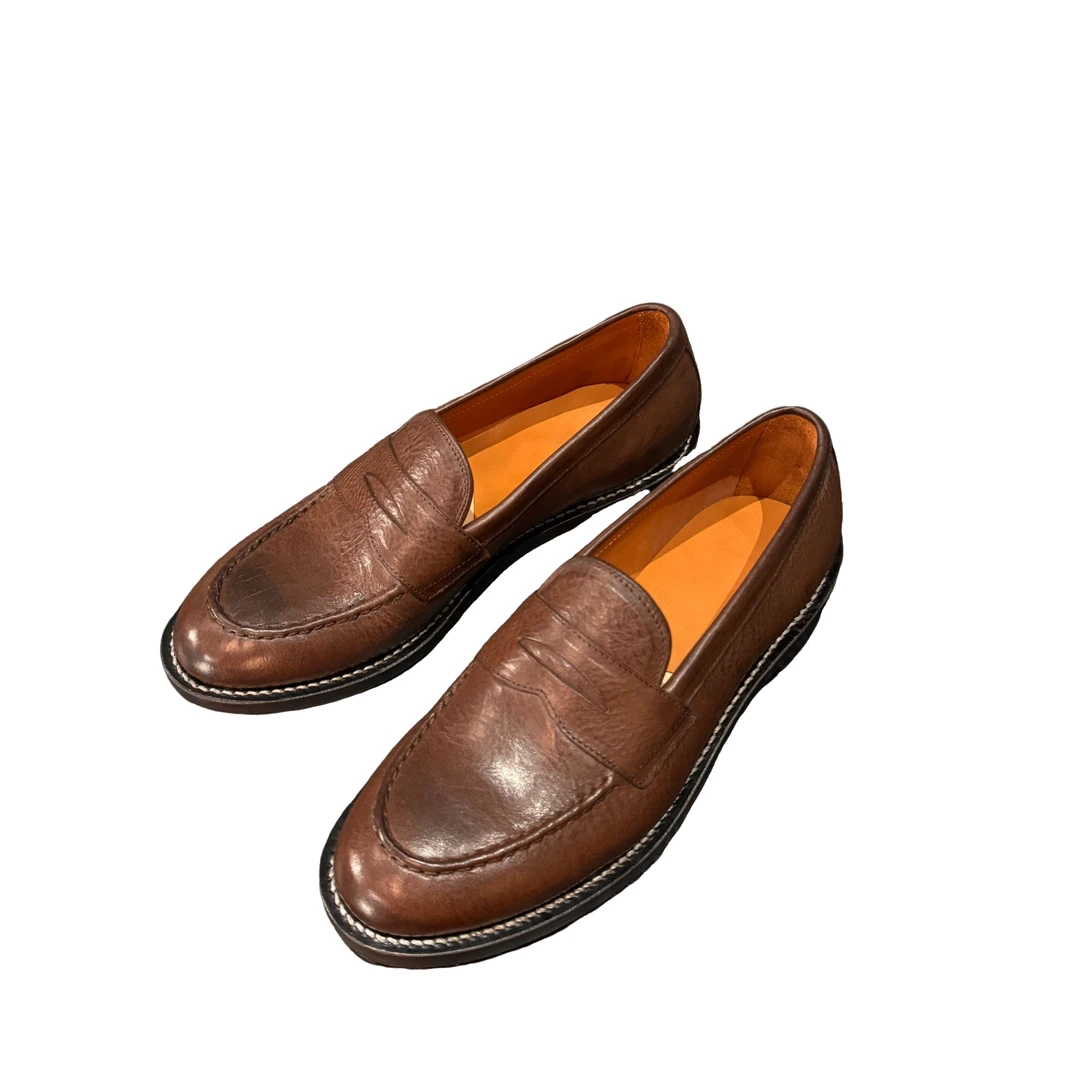 【霍尔文茶芯乐福鞋】SOURCING本源男士透气乐福鞋正装休闲男鞋