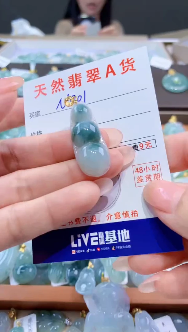 颈饰未镶嵌翡翠天然翡翠A货挂件