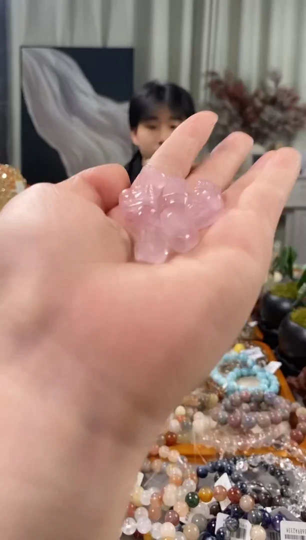 未镶嵌手链水晶粉水晶貔貅【发其一】