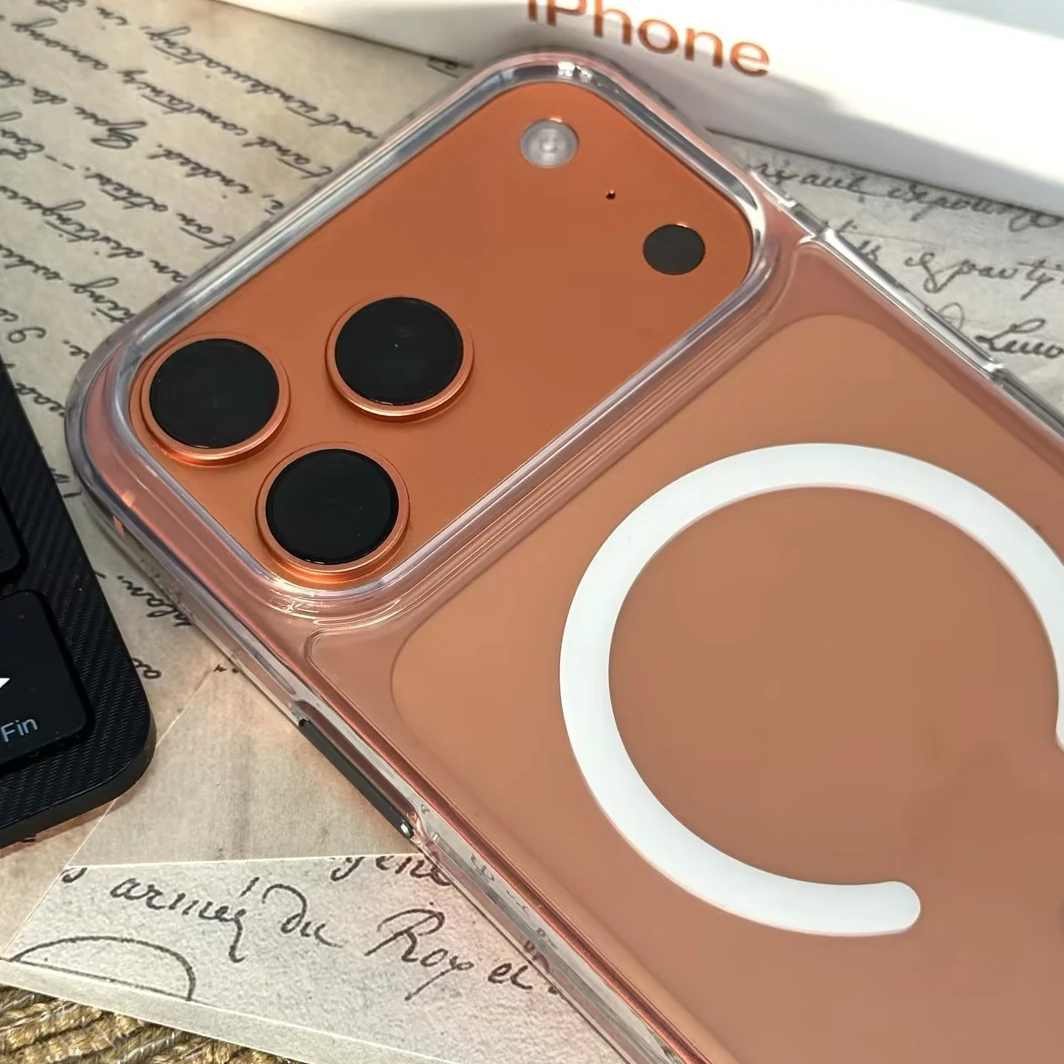 AI拍照按键苹果17pro磨砂手机壳16保护壳套磁吸17Promax包装适用