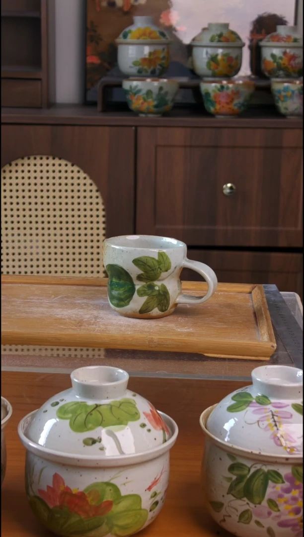 摆件景德镇高温釉下彩日用餐具