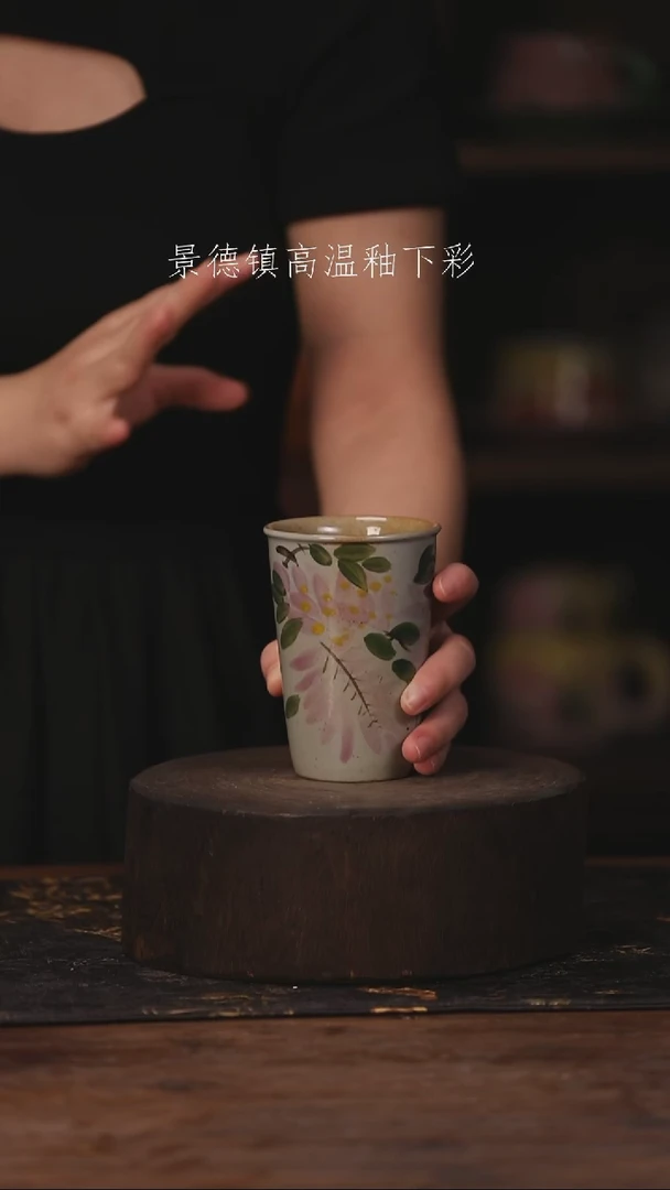 陶瓷景德镇高温釉下手绘陶瓷201