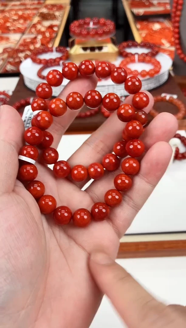 南红玛瑙瓦西手串10+未镶嵌（多样式发其一）