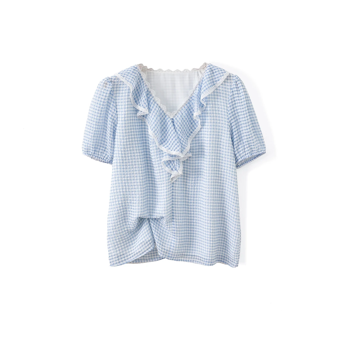 笑笑大码新款减龄显瘦上衣8202