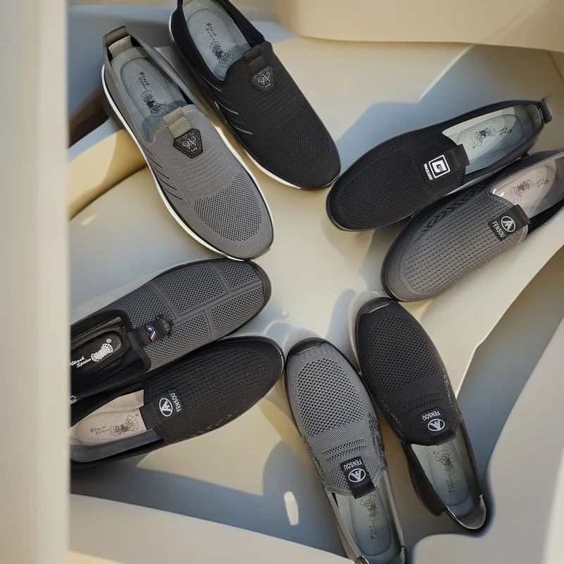 捡漏男士飞织鞋网面春夏秋软底软面