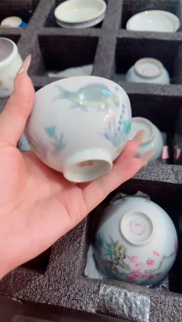 瓷片景德镇瓷器茶器茶杯