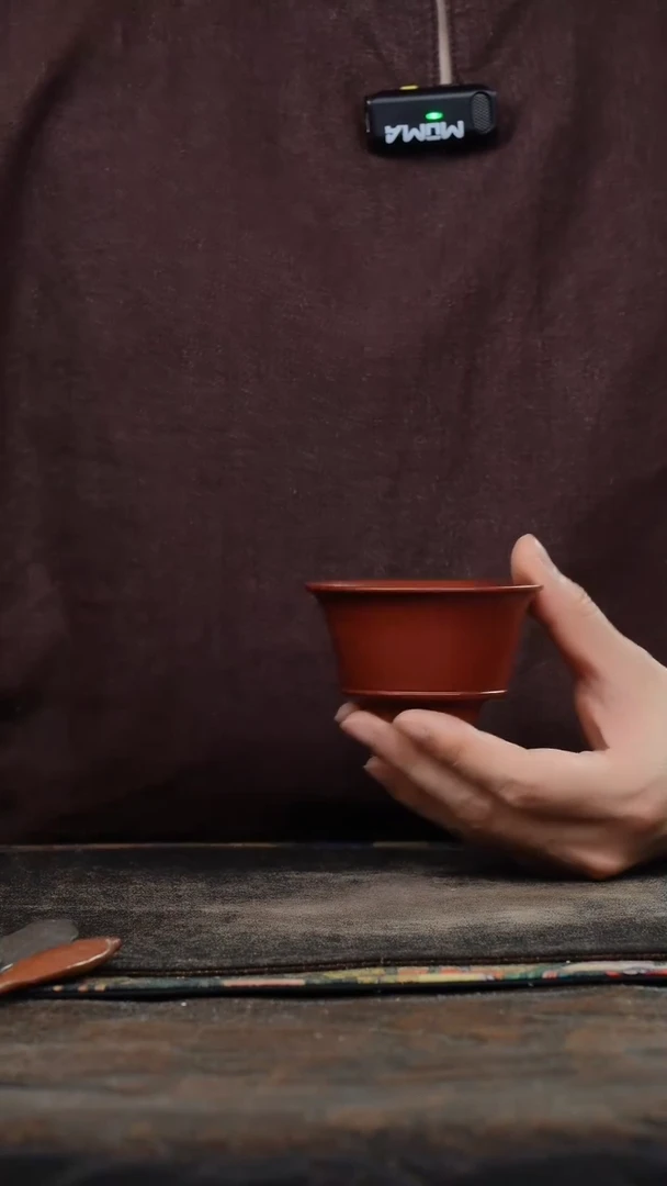 朱泥光素紫砂杯3242344234