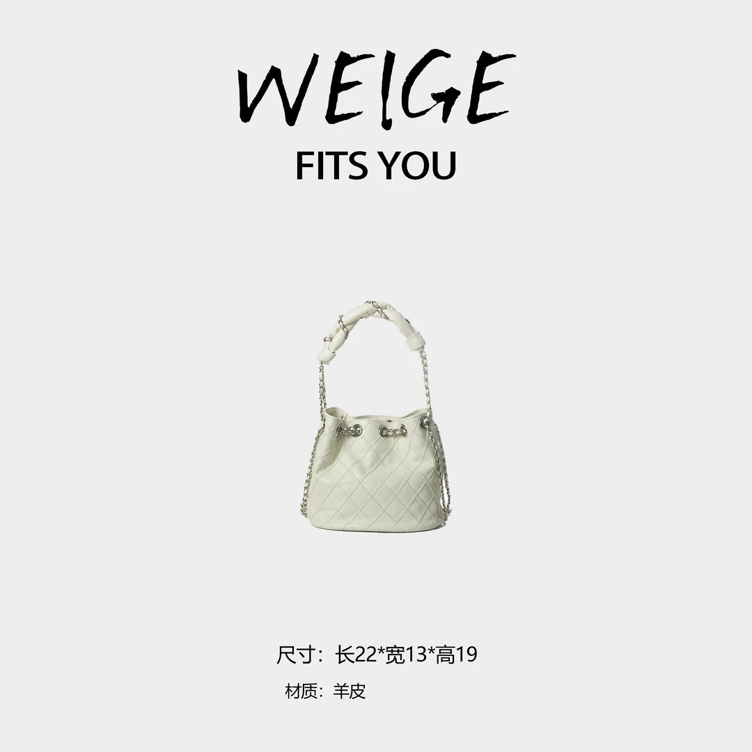 【高定系列】2025新款轻奢简约手提单肩斜跨包 BV873-白色