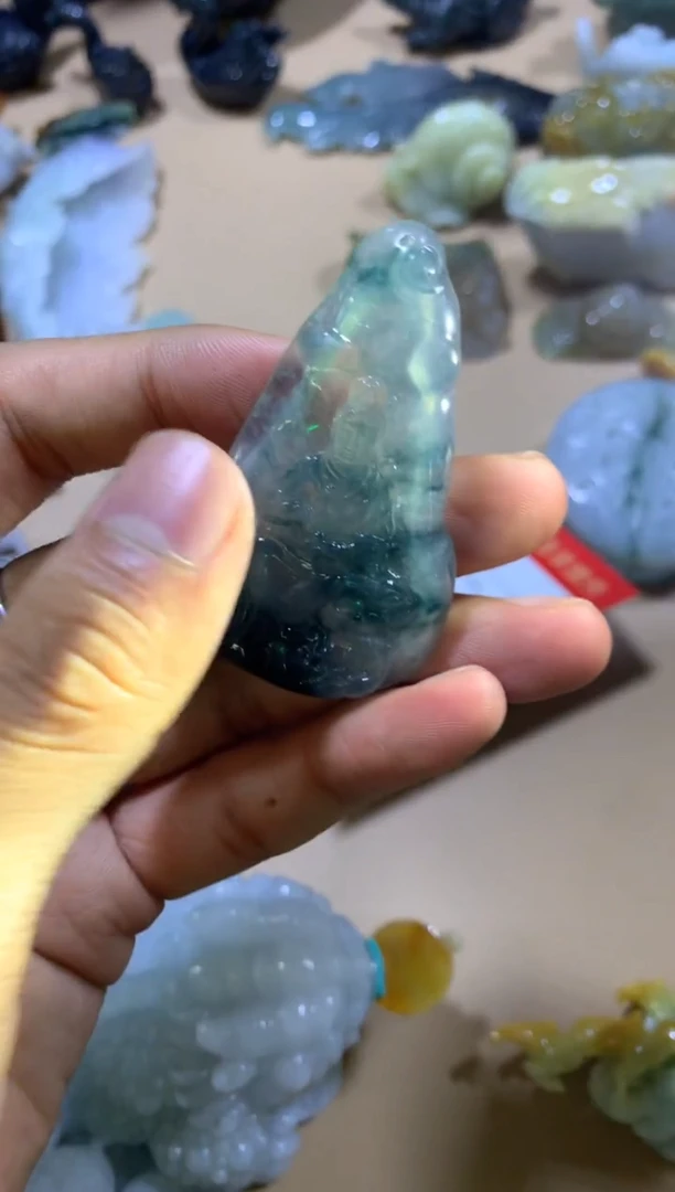 未镶嵌挂件翡翠你****干翡翠摆件