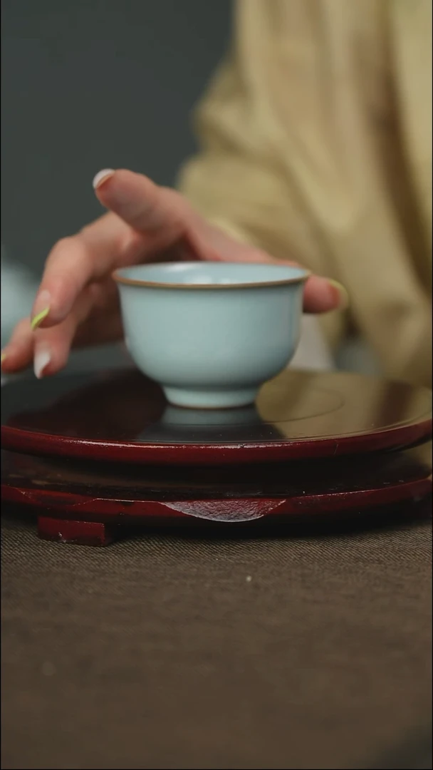 全品 压手杯 带底款