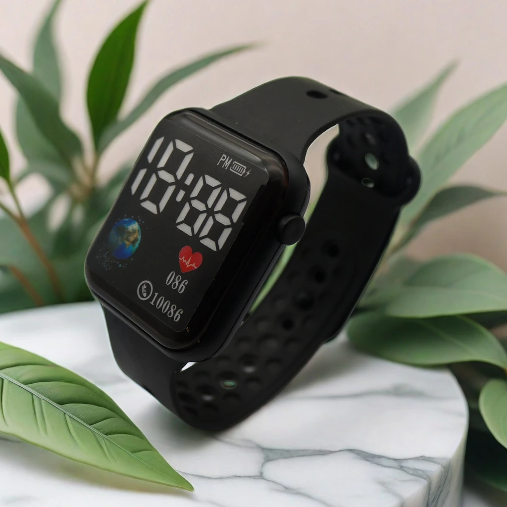 新款运动百搭电子表LED显屏手环个人用品