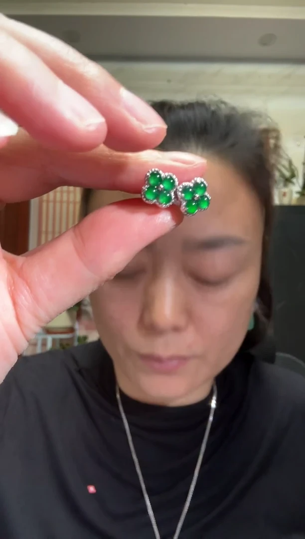 颈饰银S925镶嵌翡翠【多样性发货】00005989