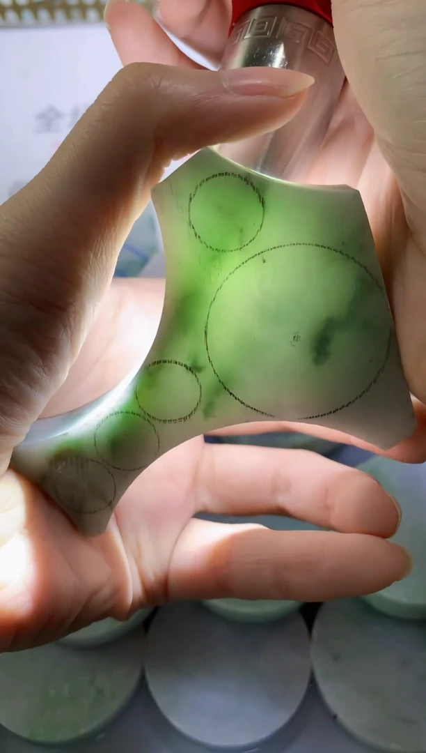 未镶嵌裸石翡翠天然缅甸翡翠FC578