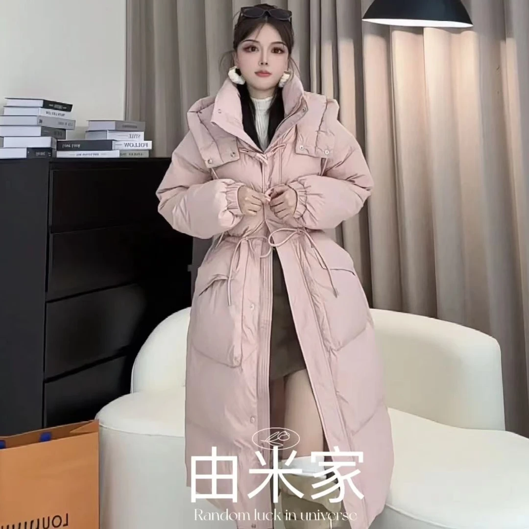 ZROCHYMUN新年战袍千金风泡芙软糯糯马卡龙收腰减龄白鸭绒羽绒服1