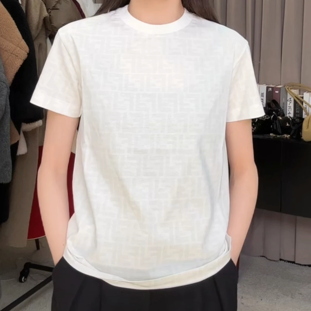 全新未使用 FENDI/芬迪 字母标志短袖 T恤 童装 白色