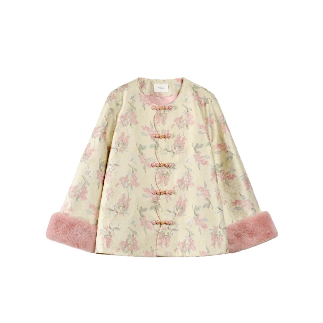 【棉服】花仙子--新中式加棉设计师高定轻奢宽松休闲复古国潮百搭