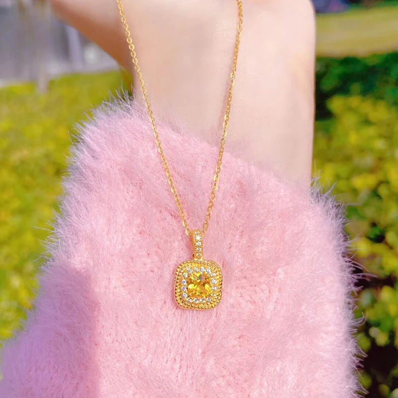 GULI镀K金 【爱情与浪漫】轻奢小方糖锁骨项链