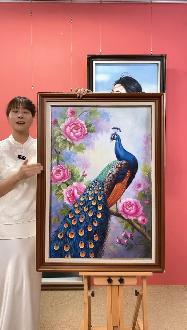 油画朱*尺寸60*90画芯（不含框）