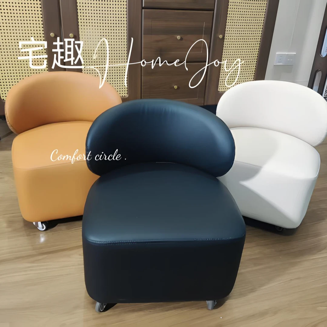 美式整装纯色凳热卖北欧轻奢儿童复古溜溜凳玄关客厅沙发凳无万向