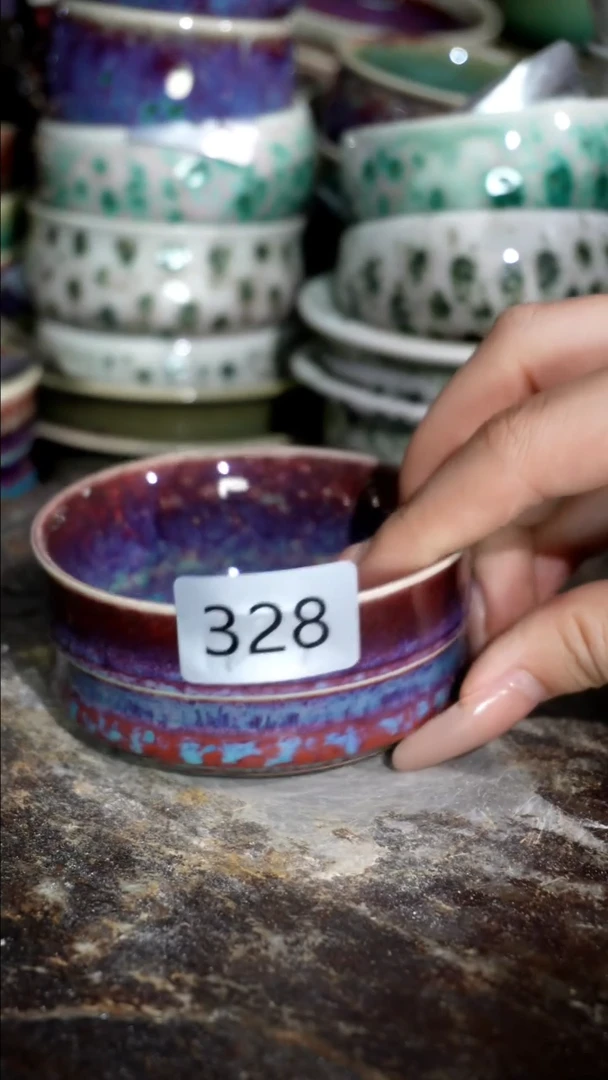 摆件精品窑变钧瓷茶器