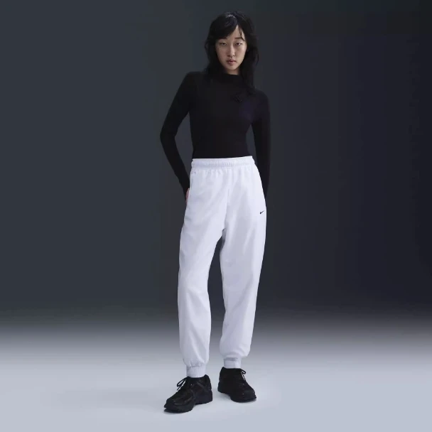 NIKE/耐克女ESSNTL WVN刺绣小勾梭织透气卫裤FV7661-100